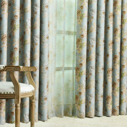 Zasłona zaciemniająca w kwiatowy wzór