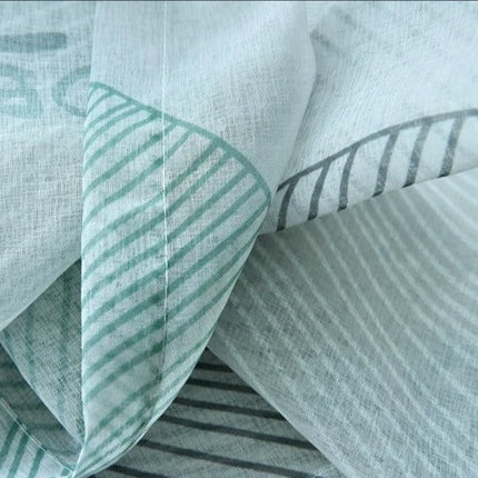 Nowoczesna firana w duże liście