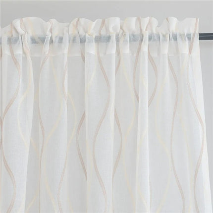 Nowoczesna firana w pionowe fale