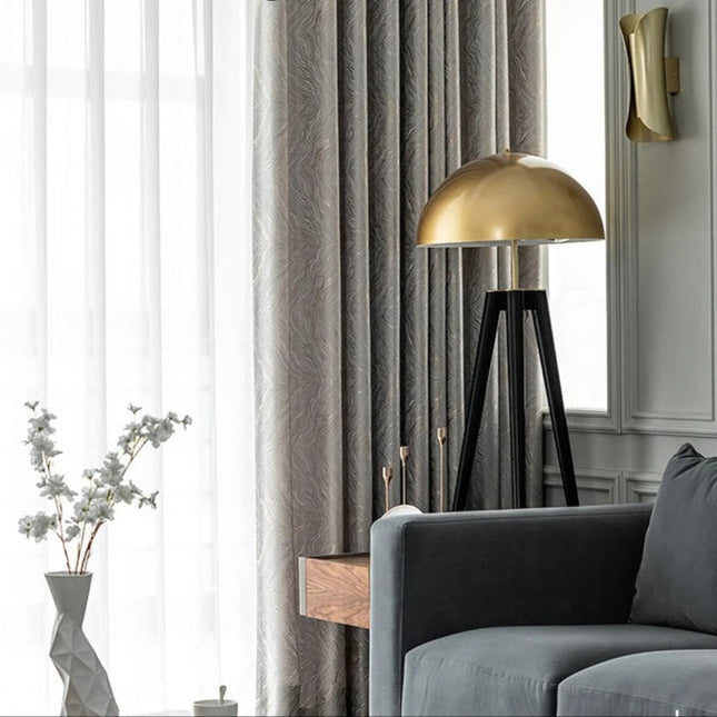 Nowoczesna zasłona zaciemniająca srebrny wzór