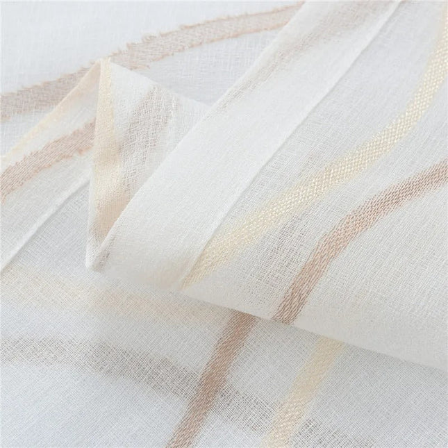 Nowoczesna firana w pionowe fale