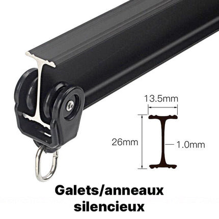 Nowoczesna szyna sufitowa do zasłon