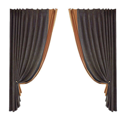 Zasłona zaciemniająca w kolorze taupe