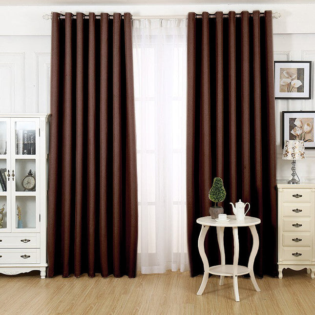 Zasłona zaciemniająca w kolorze kawy