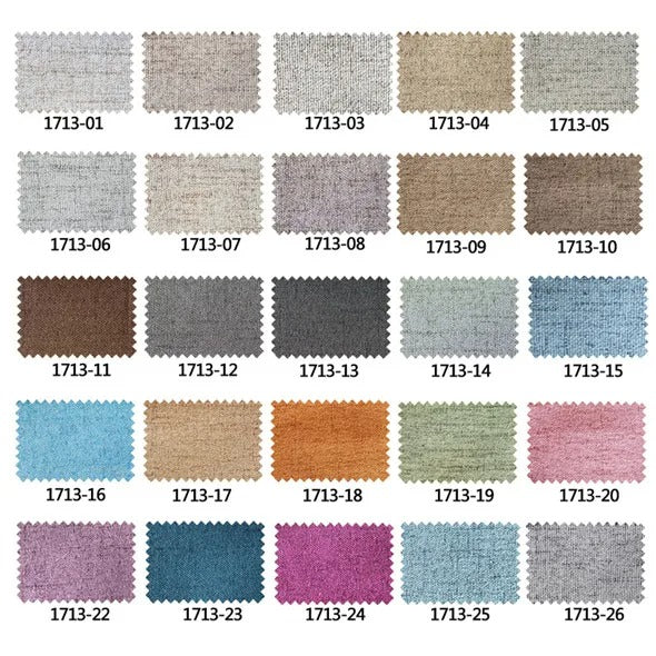 Szara zasłona lniana na przelotkach