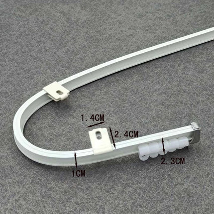 Giętka szyna sufitowa do zasłon na wymiar