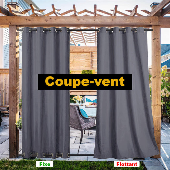 Wodoodporna zasłona zewnętrzna na balkon taras