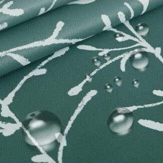 Zielona zasłona na taras z motywem