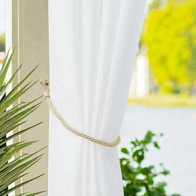 Jasnoszara wodoodporna zasłona ogrodowa