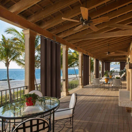 Wytrzymała zasłona zewnętrzna na przelotkach