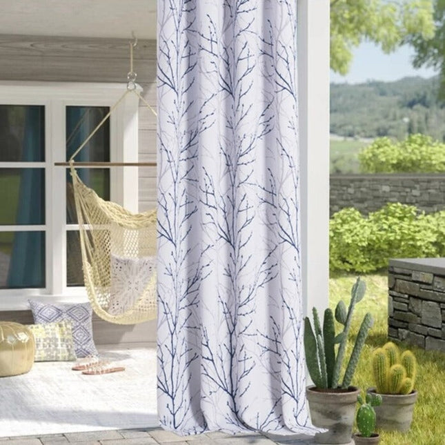 Zasłona zewnętrzna w gałązki na taras