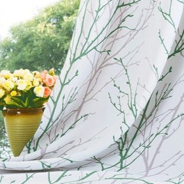 Zasłona zewnętrzna w gałązki na taras