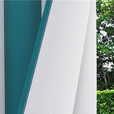 Zasłona ogrodowa w biało-szare pasy