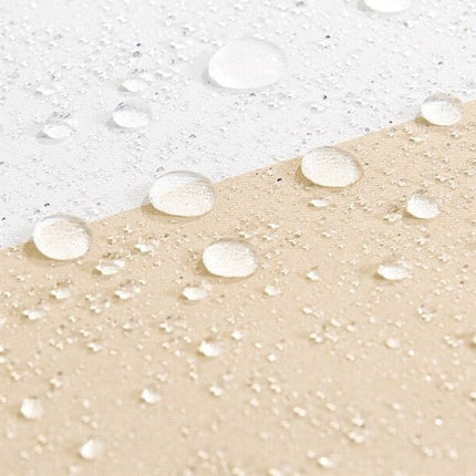 Zasłona ogrodowa w biało-szare pasy