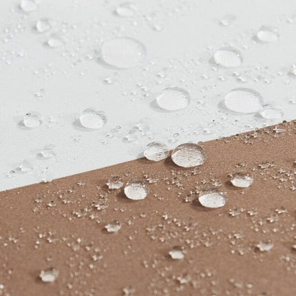 Zasłona ogrodowa w biało-szare pasy