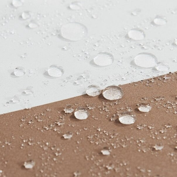 Zasłona ogrodowa w biało-szare pasy