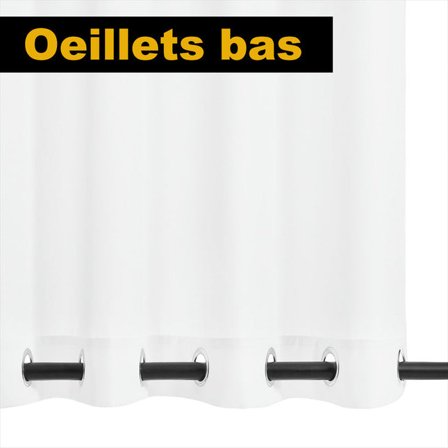 Pomarańczowa zasłona ogrodowa na altanę z przelotkami.