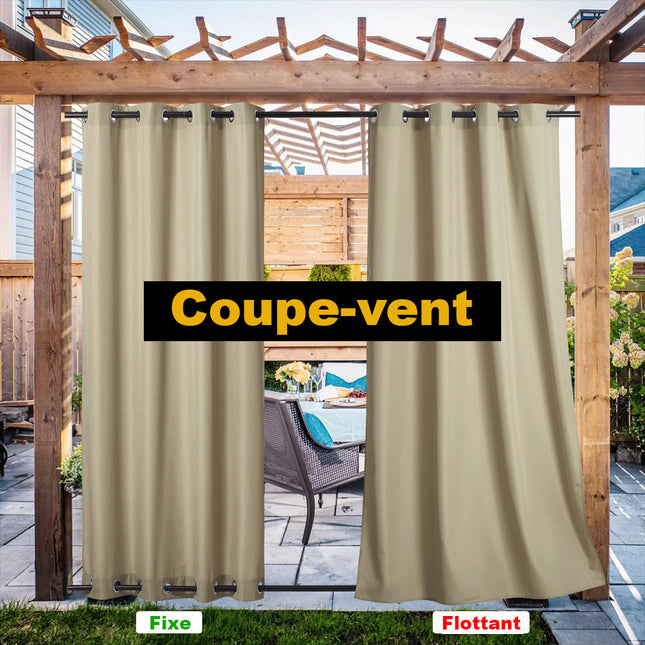 Pomarańczowa zasłona ogrodowa na altanę z przelotkami.