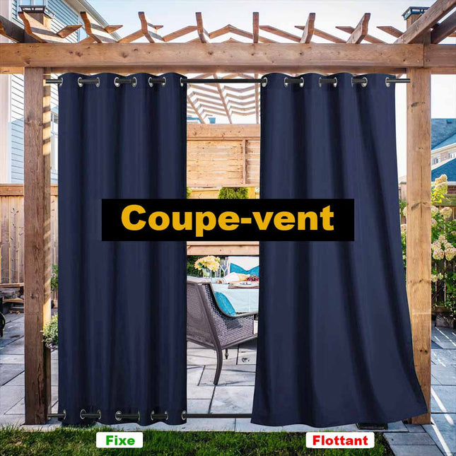 Pomarańczowa zasłona ogrodowa na altanę z przelotkami.