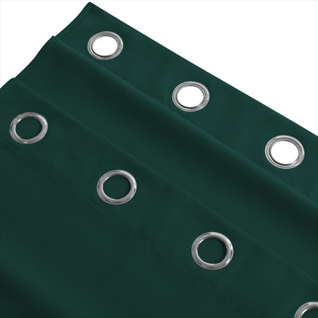 Pomarańczowa zasłona ogrodowa na altanę z przelotkami.