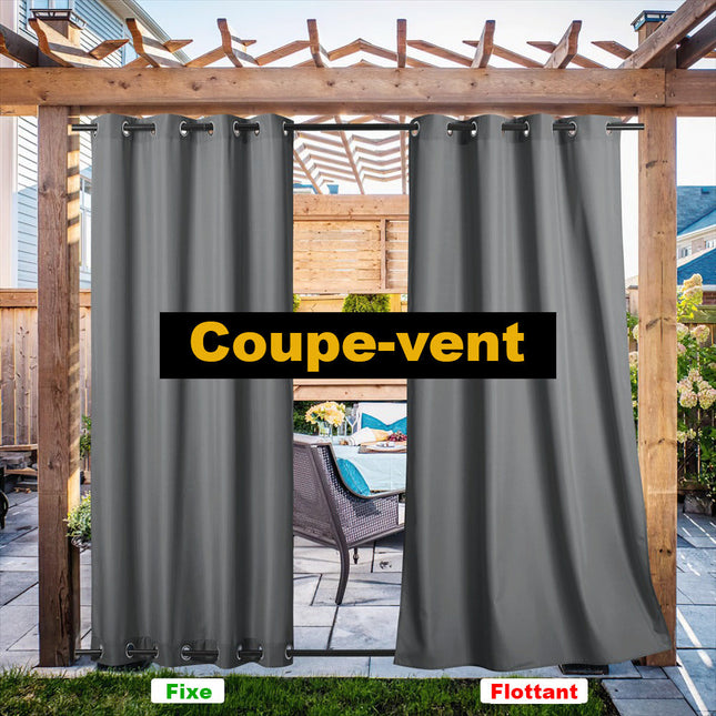 Pomarańczowa zasłona ogrodowa na altanę z przelotkami.