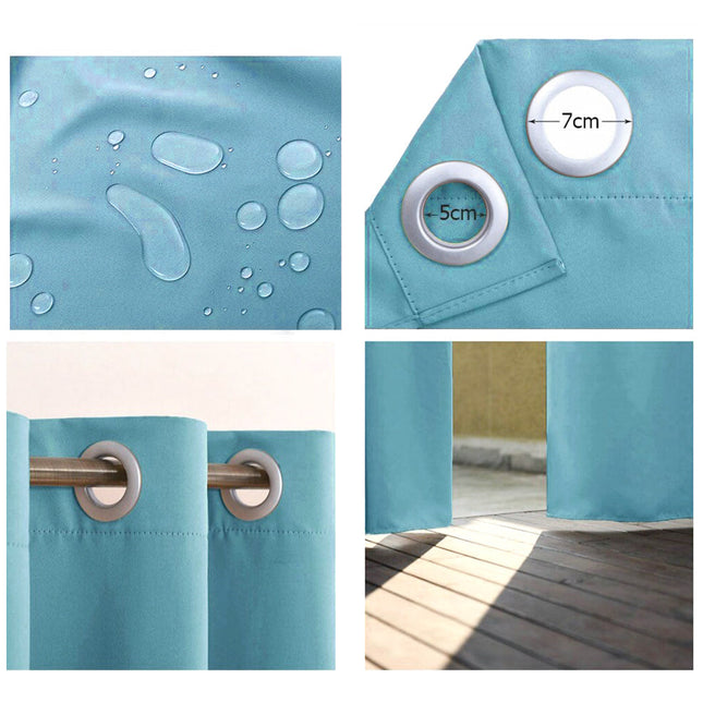 Zasłona zewnętrzna na balkon na przelotkach