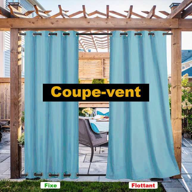 Zasłona zewnętrzna na balkon na przelotkach