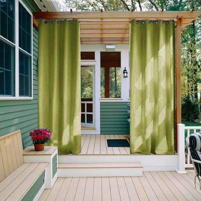 Zasłona ogrodowa na przelotkach na balkon