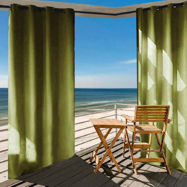 Zasłona ogrodowa na przelotkach na balkon