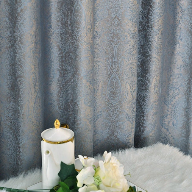 Zasłona zaciemniająca w orientalny wzór paisley