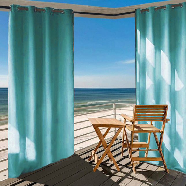 Wodoodporna zasłona ogrodowa turkusowa