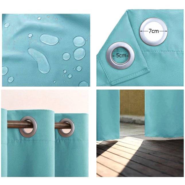 Wodoodporna zasłona ogrodowa turkusowa