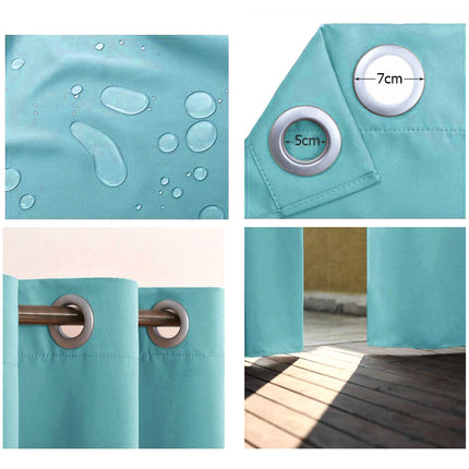 Wodoodporna zasłona ogrodowa turkusowa