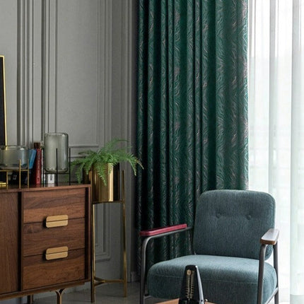 Zasłona skandynawska z geometrycznym wzorem