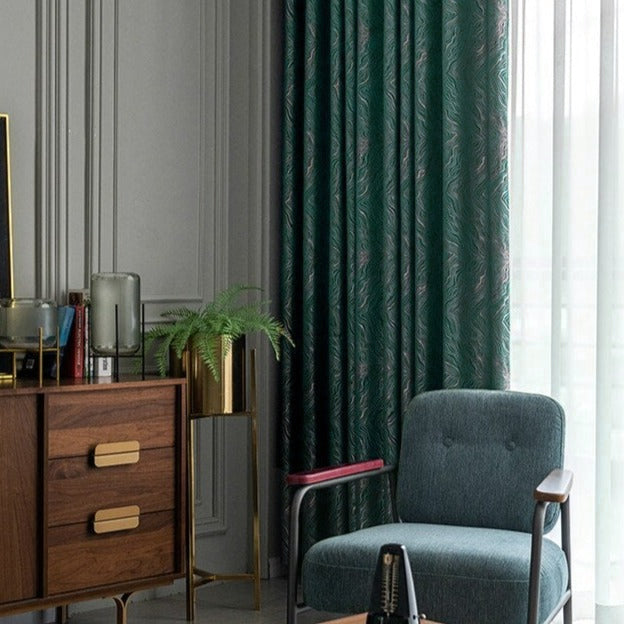 Zasłona skandynawska z geometrycznym wzorem