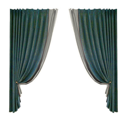 Zasłona zaciemniająca w kolorze petrol.