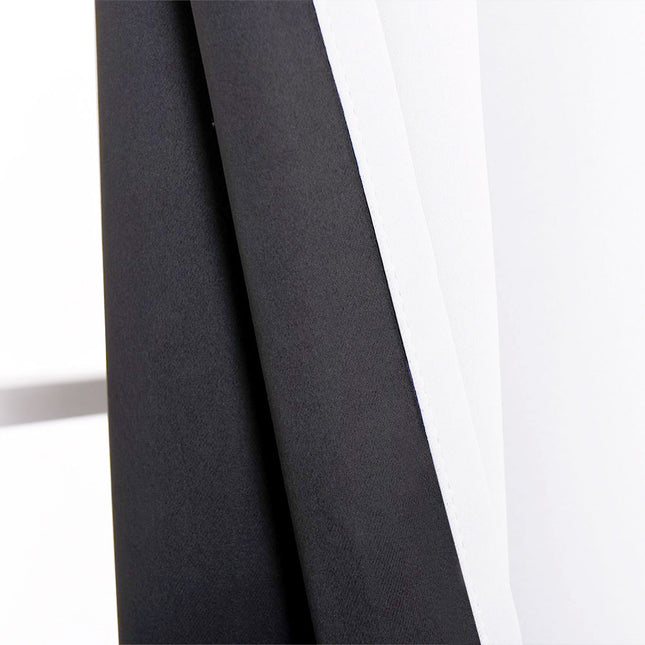 Biała zasłona zaciemniająca i termiczna gładka