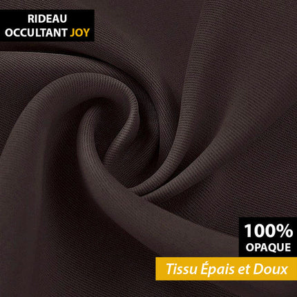 Brązowa zasłona przyciemniająca na taśmie marszczącej