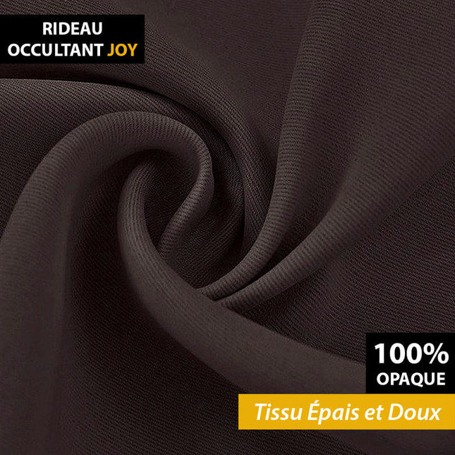 Brązowa zasłona przyciemniająca na taśmie marszczącej