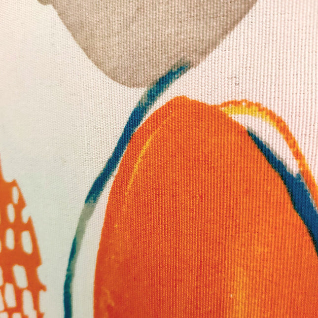 Kolorowa zasłona w nowoczesny abstrakcyjny wzór