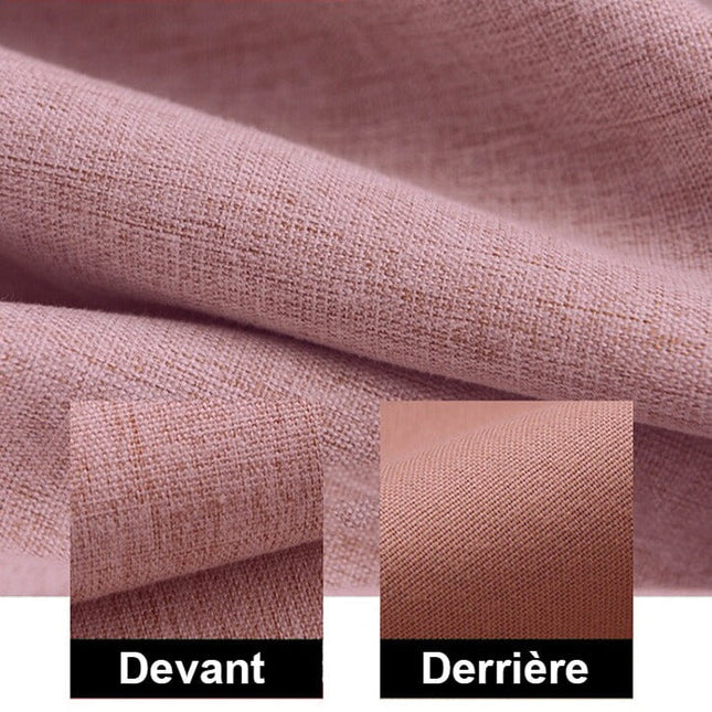 Różowa zasłona zaciemniająca do sypialni