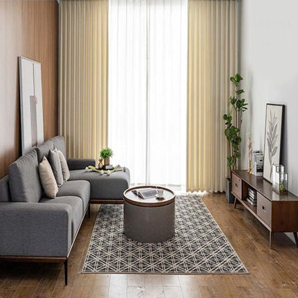 Gruba zasłona o lnianym wyglądzie