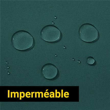 Zasłona ogrodowa w kolorze morskiej zieleni.