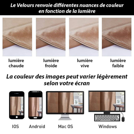 Łososiowa aksamitna zasłona termiczna do salonu