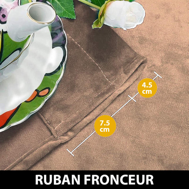 Łososiowa aksamitna zasłona termiczna do salonu