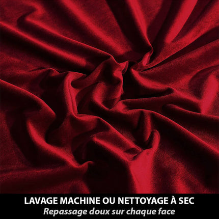 Bordowa zasłona termiczna z weluru