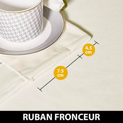 Aksamitna zasłona izolacyjna w kolorze ivory