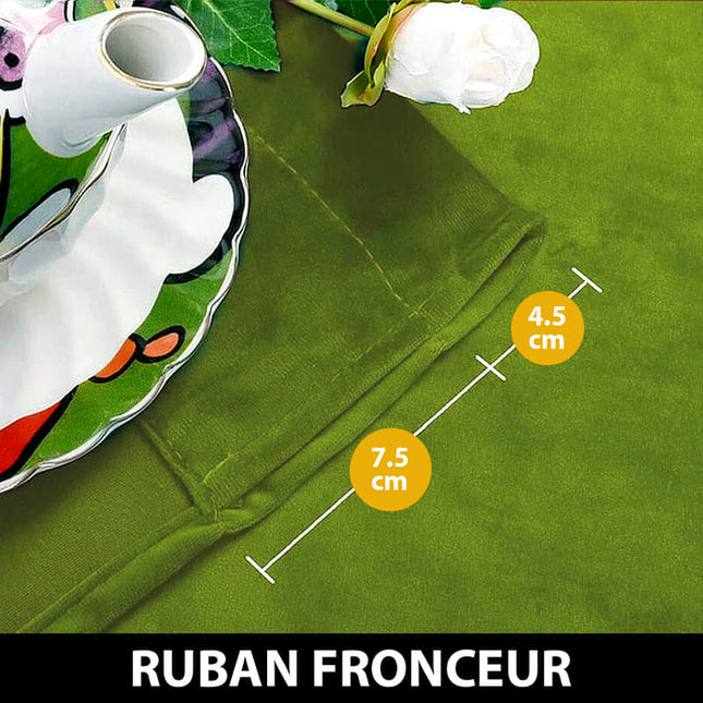 Limonkowa zasłona termiczna welurowa do salonu