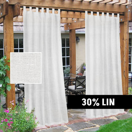 Zasłona ogrodowa o strukturze lnu