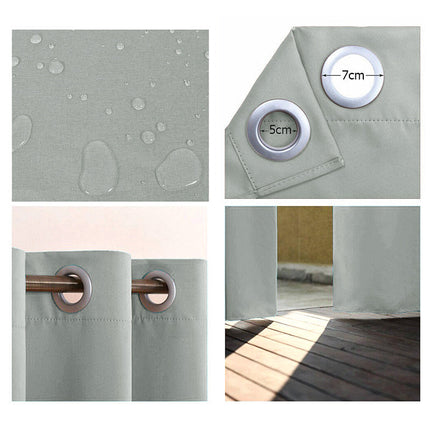 Jasnoszara zasłona ogrodowa wodoodporna